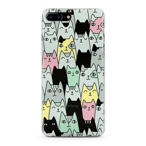 Lex Altern Funny Felines Pattern Phone Case for your iPhone & Android phone.