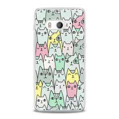 Lex Altern TPU Silicone HTC Case Funny Felines Pattern