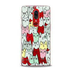 Lex Altern TPU Silicone OnePlus Case Funny Felines Pattern
