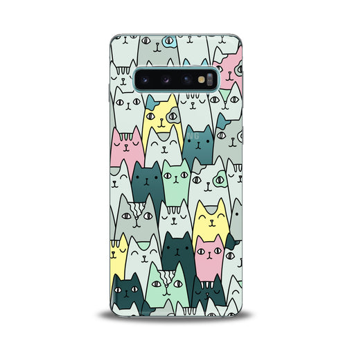 Lex Altern Funny Felines Pattern Samsung Galaxy Case