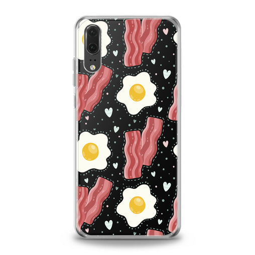 Lex Altern Egg Bacon Print Huawei Honor Case