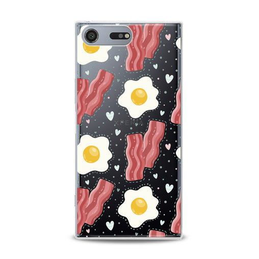 Lex Altern Egg Bacon Print Sony Xperia Case