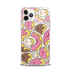 Lex Altern TPU Silicone iPhone Case Pink Donuts Print