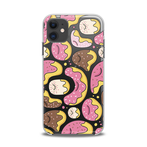 Lex Altern TPU Silicone iPhone Case Pink Donuts Print