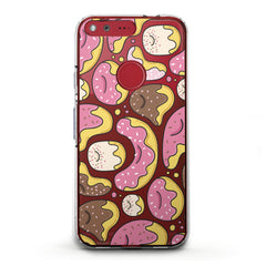 Lex Altern TPU Silicone Phone Case Pink Donuts Print