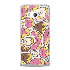 Lex Altern TPU Silicone HTC Case Pink Donuts Print