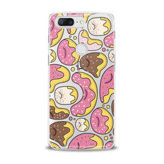 Lex Altern TPU Silicone OnePlus Case Pink Donuts Print