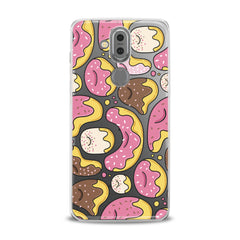 Lex Altern TPU Silicone Phone Case Pink Donuts Print