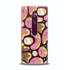 Lex Altern TPU Silicone Sony Xperia Case Pink Donuts Print