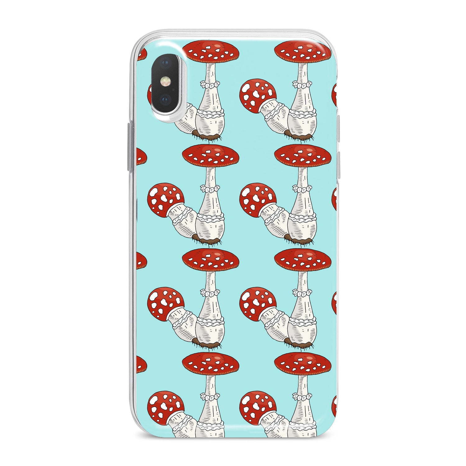 Lex Altern Bright Amanita Pattern Phone Case for your iPhone & Android phone.