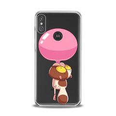 Lex Altern TPU Silicone Motorola Case Cat Bubble Gum