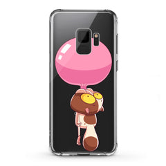 Lex Altern TPU Silicone Samsung Galaxy Case Cat Bubble Gum