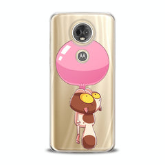 Lex Altern TPU Silicone Motorola Case Cat Bubble Gum