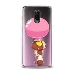 Lex Altern TPU Silicone OnePlus Case Cat Bubble Gum