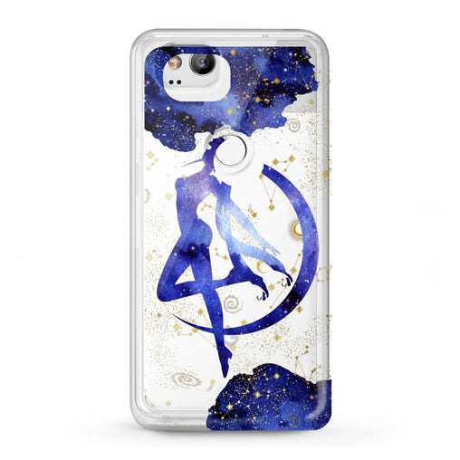 Lex Altern Google Pixel Case Blue Watercolor Sailor Moon