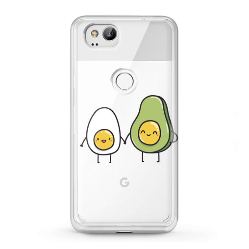 Lex Altern Google Pixel Case Egg Avocado Friends