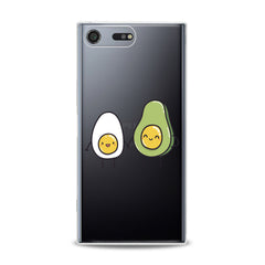 Lex Altern TPU Silicone Sony Xperia Case Egg Avocado Friends