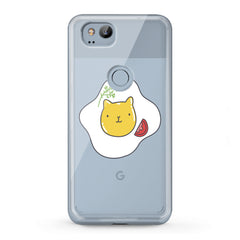 Lex Altern TPU Silicone Google Pixel Case Felines Scrambled Egg