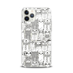 Lex Altern TPU Silicone iPhone Case Pencil Drawing Cats