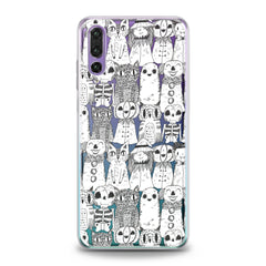 Lex Altern TPU Silicone Huawei Honor Case Pencil Drawing Cats
