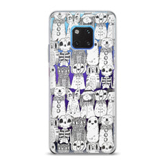 Lex Altern TPU Silicone Huawei Honor Case Pencil Drawing Cats