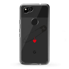 Lex Altern TPU Silicone Google Pixel Case Pinned Heart