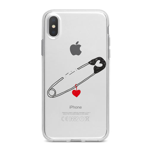 Lex Altern Pinned Heart Phone Case for your iPhone & Android phone.