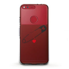 Lex Altern TPU Silicone Phone Case Pinned Heart