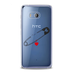 Lex Altern TPU Silicone HTC Case Pinned Heart