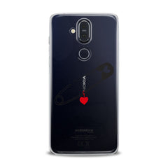 Lex Altern TPU Silicone Nokia Case Pinned Heart
