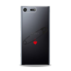 Lex Altern TPU Silicone Sony Xperia Case Pinned Heart