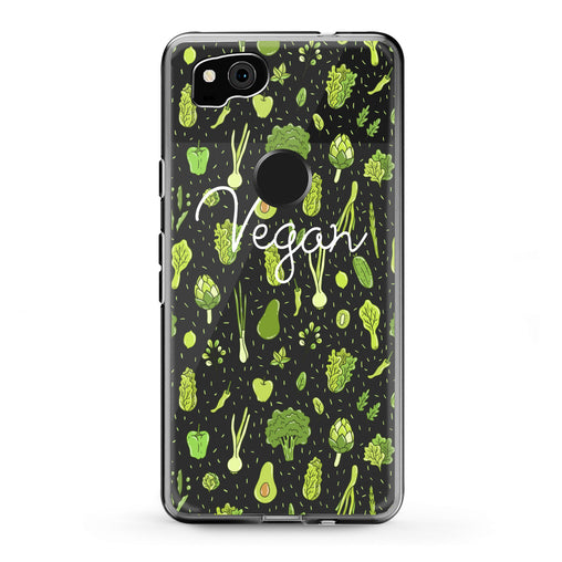 Lex Altern Google Pixel Case Green Veggie Vegs