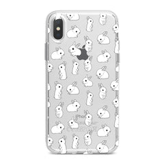 Lex Altern TPU Silicone Phone Case Cute White Bunnies Pattern