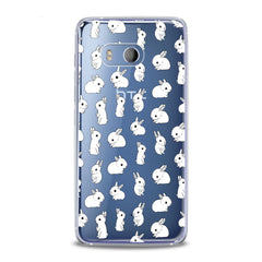 Lex Altern Cute White Bunnies Pattern HTC Case