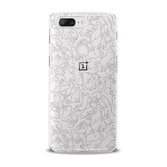 Lex Altern Drawing Cats Pattern OnePlus Case