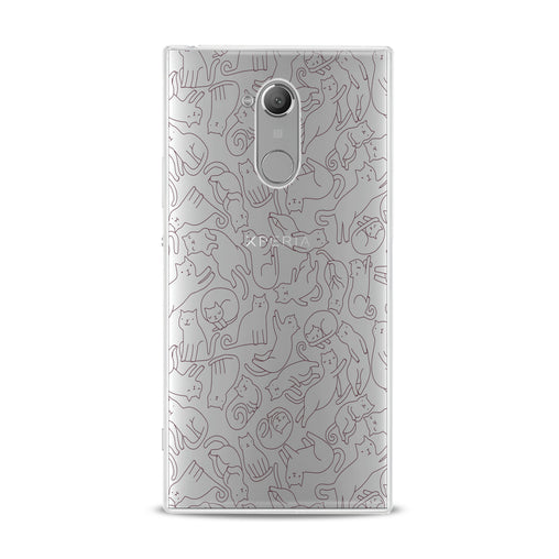 Lex Altern Drawing Cats Pattern Sony Xperia Case