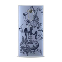 Lex Altern TPU Silicone Sony Xperia Case Floral Guitar Art