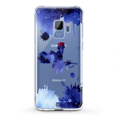 Lex Altern TPU Silicone Samsung Galaxy Case Blue Watercolor Witch
