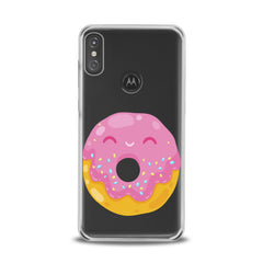 Lex Altern TPU Silicone Motorola Case Cute Pink Donut