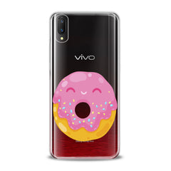 Lex Altern TPU Silicone VIVO Case Cute Pink Donut