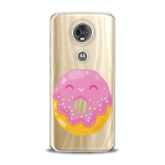 Lex Altern TPU Silicone Motorola Case Cute Pink Donut