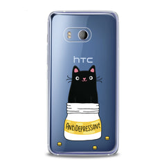 Lex Altern TPU Silicone HTC Case Cat Antidepressant