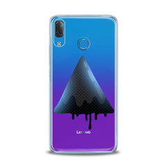 Lex Altern TPU Silicone Lenovo Case Blue Watercolor Triangle