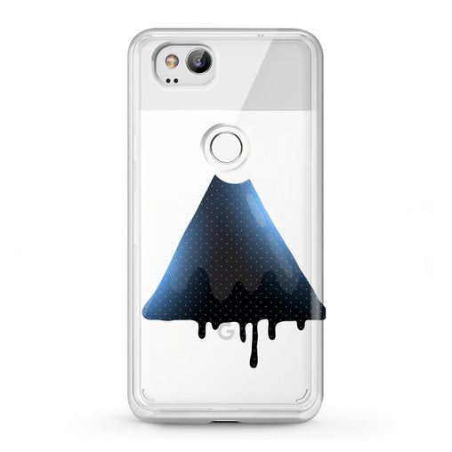 Lex Altern Google Pixel Case Blue Watercolor Triangle