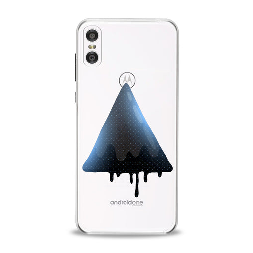 Lex Altern Blue Watercolor Triangle Motorola Case