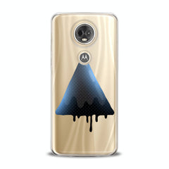 Lex Altern TPU Silicone Motorola Case Blue Watercolor Triangle