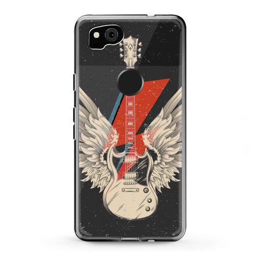 Lex Altern Google Pixel Case Wings Guitar Art