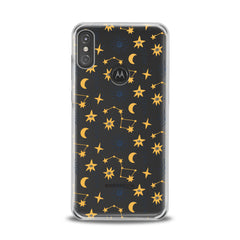Lex Altern TPU Silicone Motorola Case Yellow Constellations
