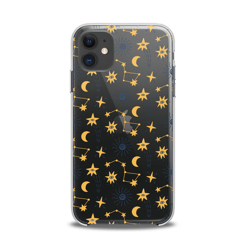 Lex Altern TPU Silicone iPhone Case Yellow Constellations