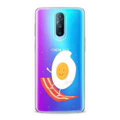 Lex Altern TPU Silicone Oppo Case Egg Bacon Surfing